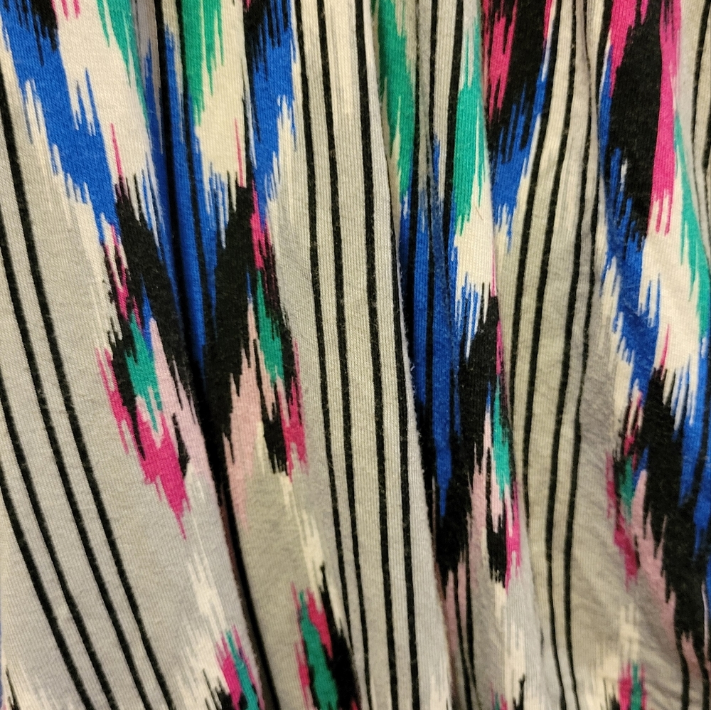 🌻  Dana Buchman Multicolored Elbow Sleeve Blouse Size XL Excellent Condition - Picture 3 of 3